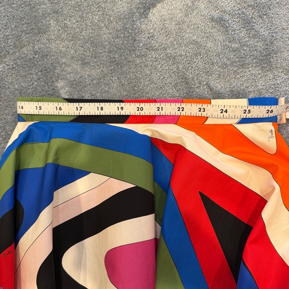 Pucci Printed Geometric Swirl Skirt - Picture 9 of 14